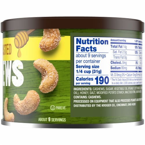 Kroger® Whole Honey Roasted Cashews Perspective: right