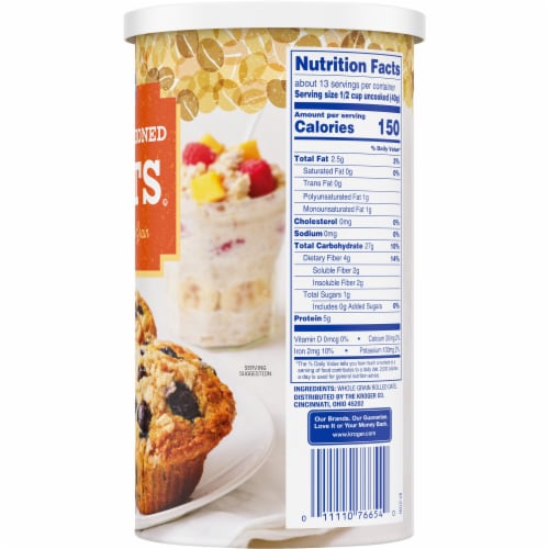 Kroger® Old Fashioned Oats Perspective: right