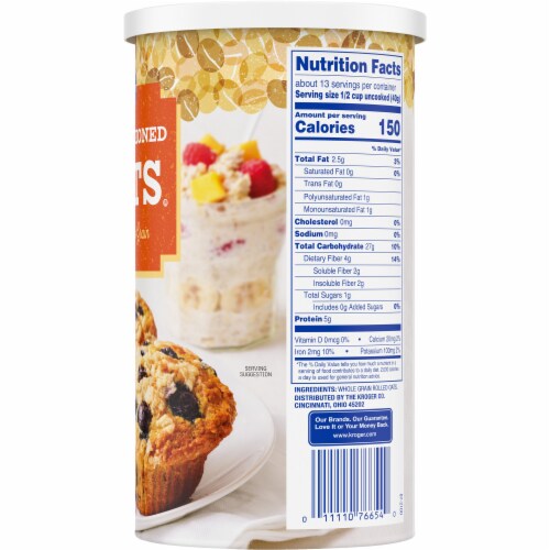Kroger® Old Fashioned Oats Perspective: right