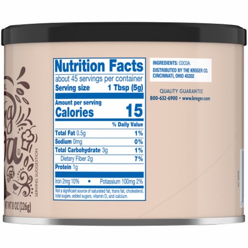 Kroger® Sugar Free Baking Cocoa Perspective: right