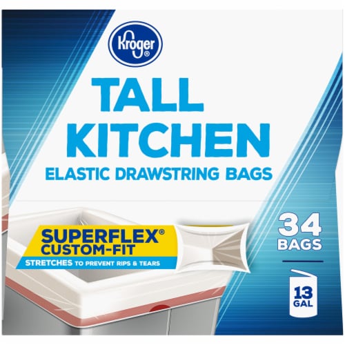 Glad ForceFlex OdorShield Tall Kitchen Drawstring Trash Bags, 40 ct - Kroger