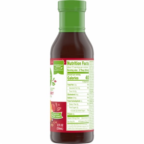 Simple Truth Organic™ Lite Raspberry Vinaigrette Perspective: right