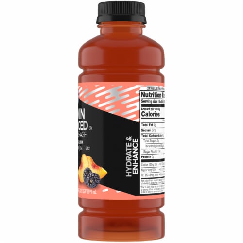 Kroger® Vitamin Enhanced Peach Blackberry Bottled Water Perspective: right