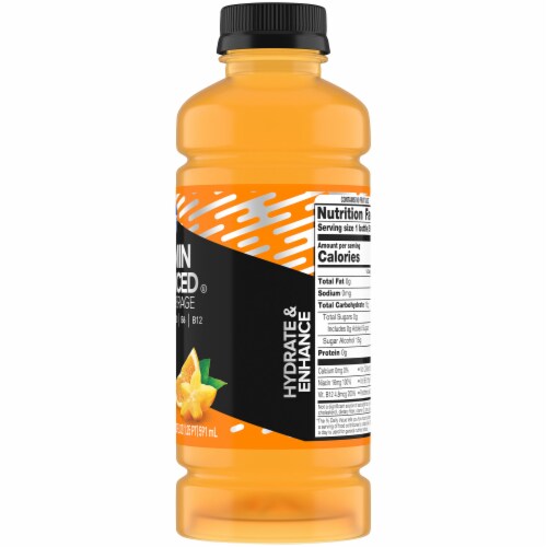 Kroger® Vitamin Enhanced Orange Starfruit Bottled Water Perspective: right