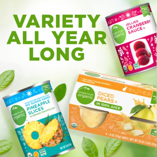 Simple Truth Organic® Canned Sliced Pears in Pear Juice Perspective: right