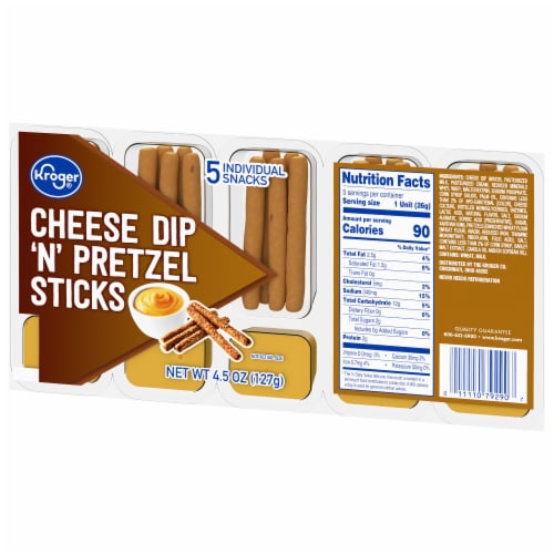 Kroger® Cheese Dip 'N' Pretzel Sticks Multipack Perspective: right