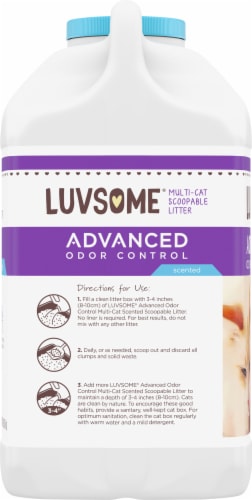 Luvsome® Advanced Odor Control Scented Multi-Cat Scoopable Cat Litter Perspective: right
