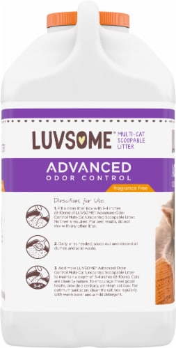 Luvsome® Advanced Odor Control Unscented Multi-Cat Scoopable Cat Litter Perspective: right