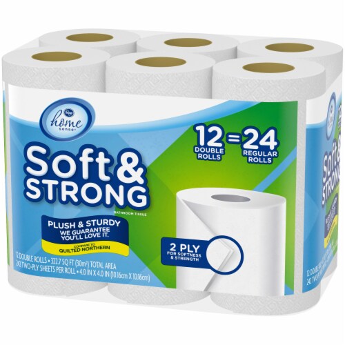 Kroger® Soft & Strong Toilet Paper Double Roll Perspective: right