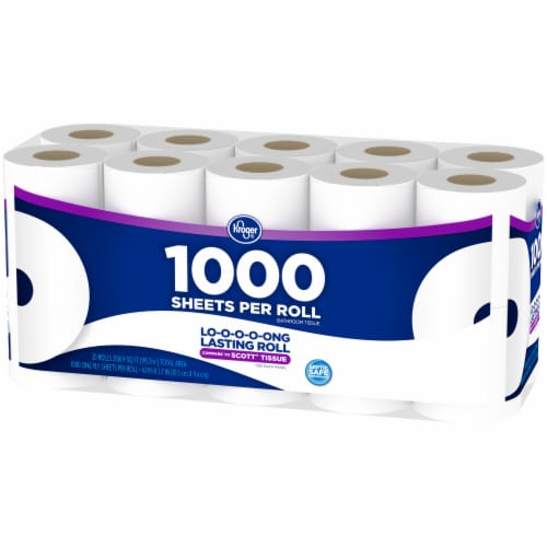 Kroger® 1000 Sheets Per Roll Toilet Paper, 20 rolls - Food 4 Less