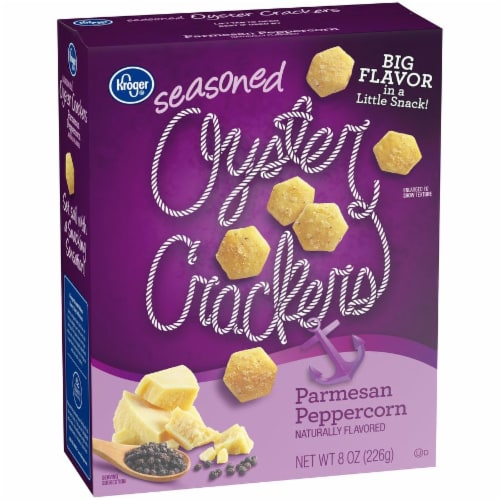 Kroger® Seasoned Parmesan Peppercorn Oyster Crackers Perspective: right