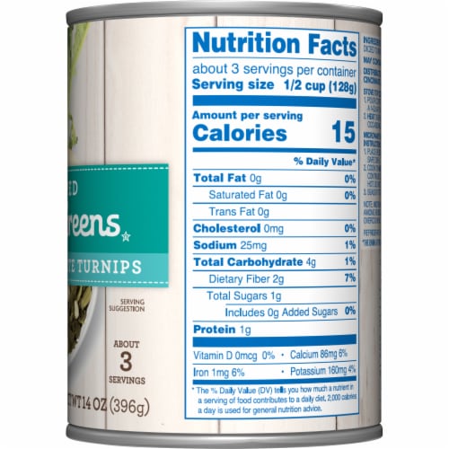 Kroger® Chopped Turnip Greens with Diced White Turnips Perspective: right