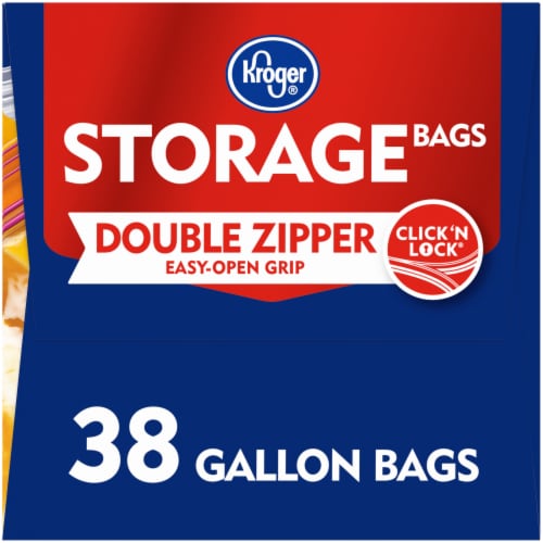 Kroger® Double Zipper Gallon Storage Bags Perspective: right