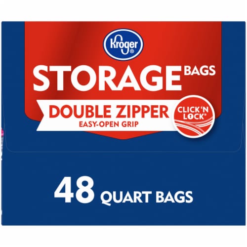 Kroger® Double Zipper Quart Storage Bags Perspective: right