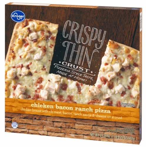 Kroger® Chicken Bacon Ranch Crispy Thin Crust Frozen Pizza Perspective: right