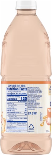 Kroger® White Cranberry Peach Flavored Juice Cocktail Perspective: right
