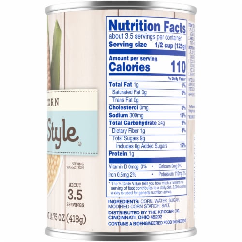 Kroger® Cream Style White Corn Perspective: right