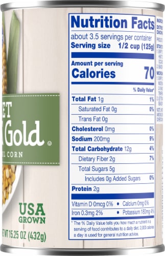 Kroger® Sweet White & Gold Whole Kernel Corn Perspective: right