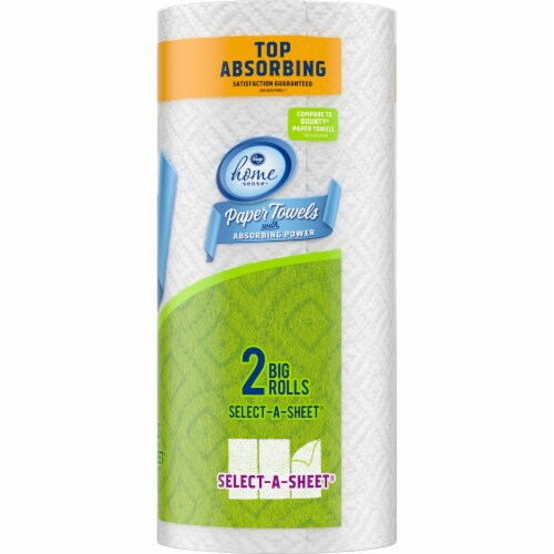 Kroger® Select-A-Sheet Paper Towels With Absorbing Power 2 ct Package Perspective: right
