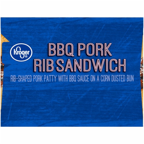 Kroger® BBQ Pork Rib Sandwich Perspective: right