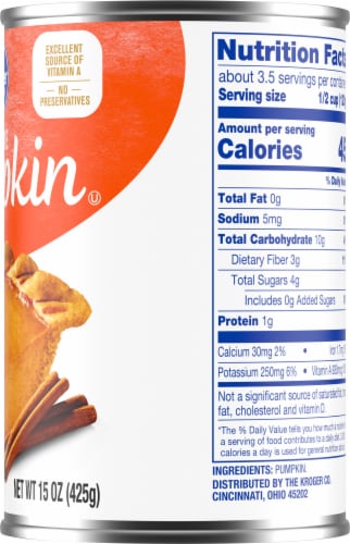 Kroger® 100% Pure Pumpkin Perspective: right