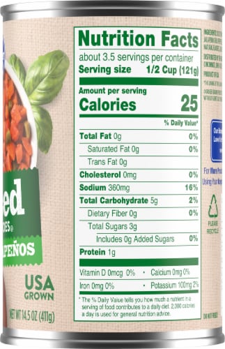 Kroger® Diced Tomatoes with Jalapenos Perspective: right