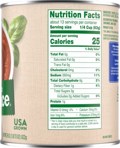 Kroger® Tomato Sauce Perspective: right