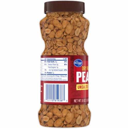 Kroger® Unsalted Dry Roasted Peanuts Perspective: right