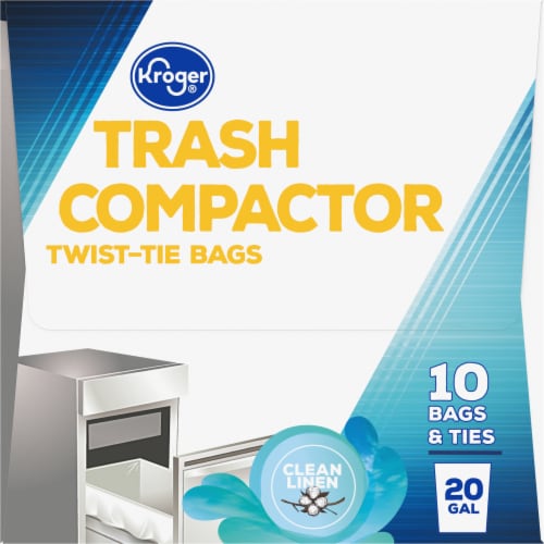Kroger® Tie Trash 20 gal Compactor Bags Perspective: right