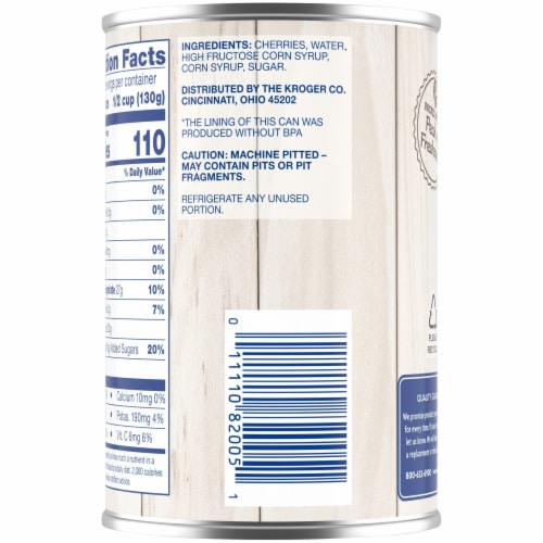 Kroger® Canned Pitted Dark Sweet Cherries in Heavy Syrup Perspective: right