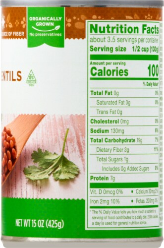 Simple Truth Organic™ Lentils Perspective: right