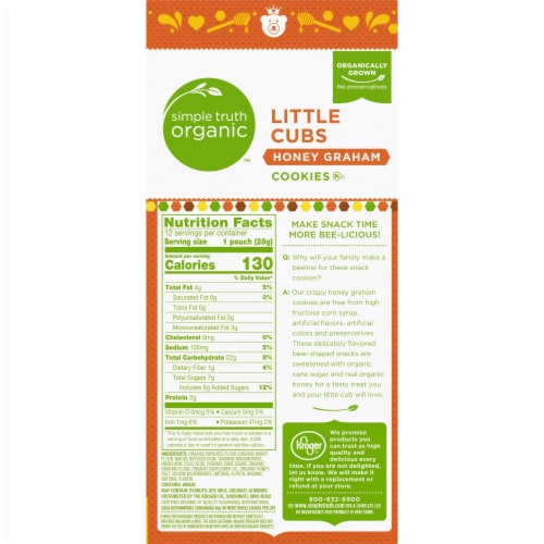 Simple Truth Organic™ Little Cubs Honey Graham Cookies Perspective: right