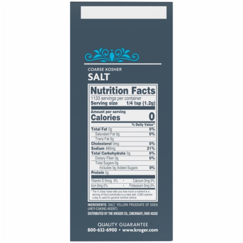 Kroger® Coarse Kosher Salt Perspective: right