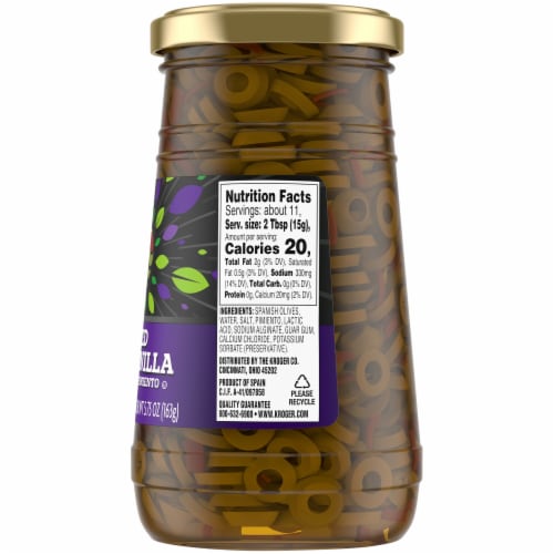 Kroger® Sliced Manzanilla Olives with Pimiento Perspective: right