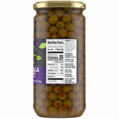 Kroger® Manzanilla Salad Olives with Pimiento Perspective: right