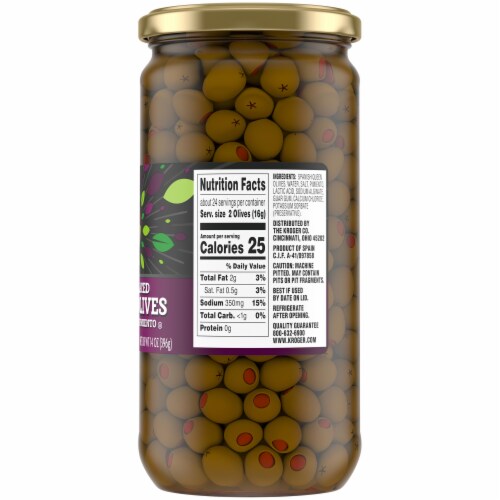 Kroger® Queen Olives Stuffed with Pimiento Perspective: right