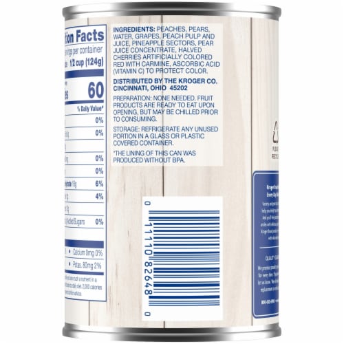 Kroger® Chunky Mixed Fruit in 100% Fruit Juice Perspective: right