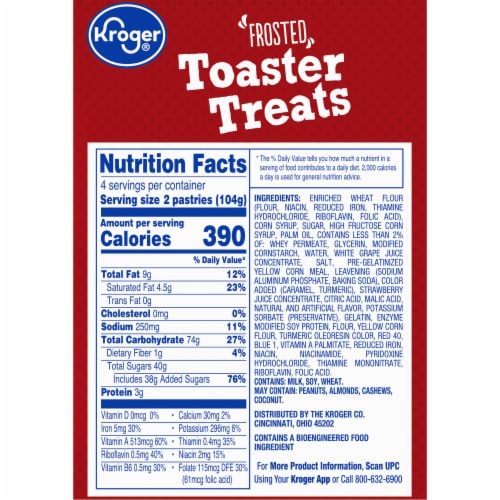 Kroger® Frosted Strawberry Toaster Treats Perspective: right