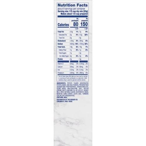 Kroger® Butter & Herb Instant Mashed Potatoes Perspective: right