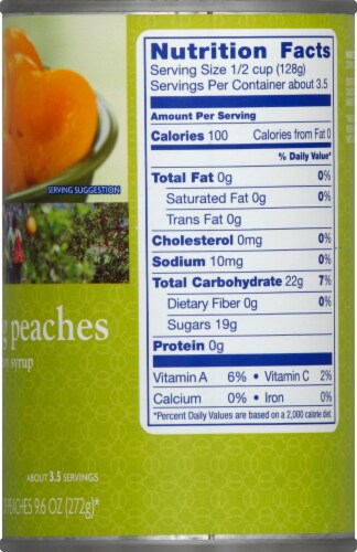 Kroger® Yellow Cling Peach Halves in Heavy Syrup Perspective: right