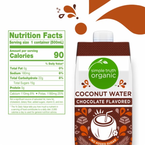 Simple Truth Organic™ Chocolate Flavored Coconut Bottled Water Perspective: right