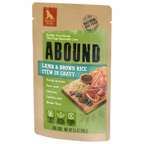 ABOUND® Adult Wet Dog Food Lamb & Brown Rice Stew in Gravy Perspective: right