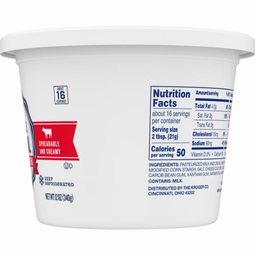 Kroger® Original Whipped Cream Cheese Spread Perspective: right