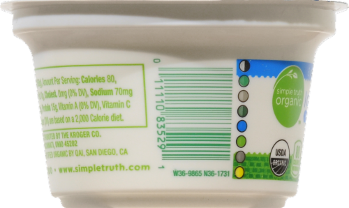 Simple Truth Organic™  Plain Greek Nonfat Yogurt Perspective: right