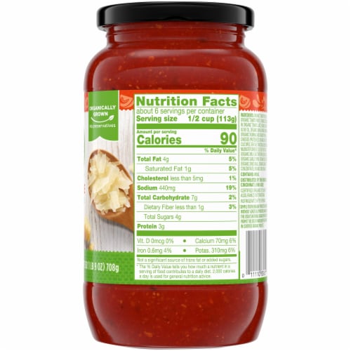 Simple Truth Organic™ 4 Cheese Pasta Sauce Perspective: right