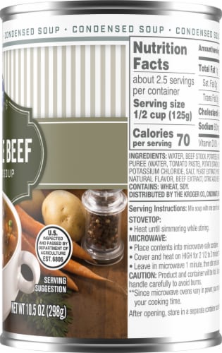 Kroger® Vegetable Beef Condensed Soup Perspective: right