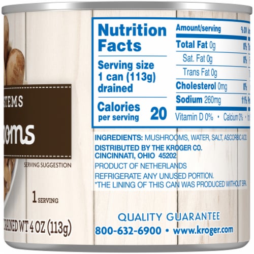 Kroger® Canned Mushrooms Pieces & Stems Perspective: right