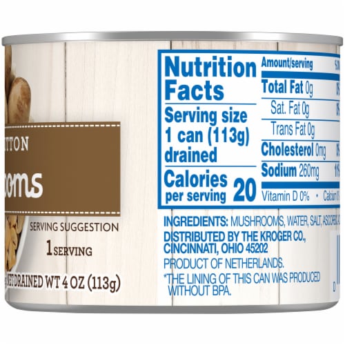 Kroger® Sliced Canned Button Mushrooms Perspective: right