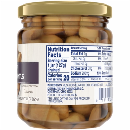 Kroger® Whole Mushrooms Perspective: right