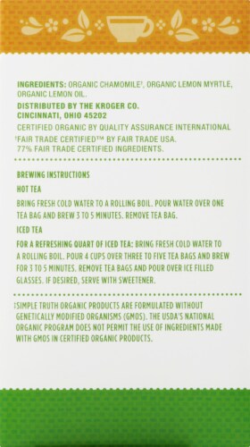 Simple Truth Organic™ Chamomile with Lemon Herbal Tea Bags Perspective: right